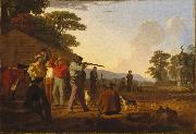 George Caleb Bingham Shooting for the Beef oil on canvas